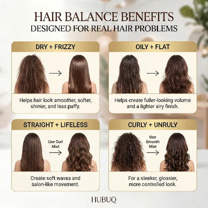 HUBUQ® Curl & Silk Hair Mist Duo - Adaptive Hair Transformation Technology（Best Hair Innovation 2026）