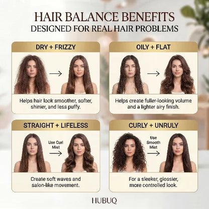 HUBUQ® Curl & Silk Hair Mist Duo - Adaptive Hair Transformation Technology（Best Hair Innovation 2026）